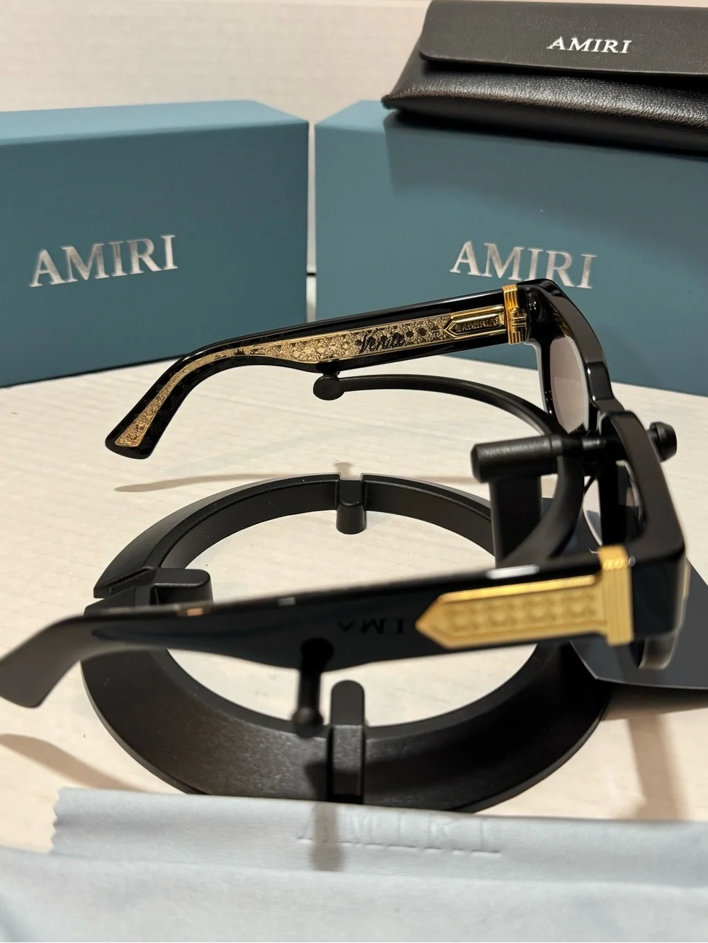 AMIRI Venice Black Sunglasses Unisex - Size 50□24-145